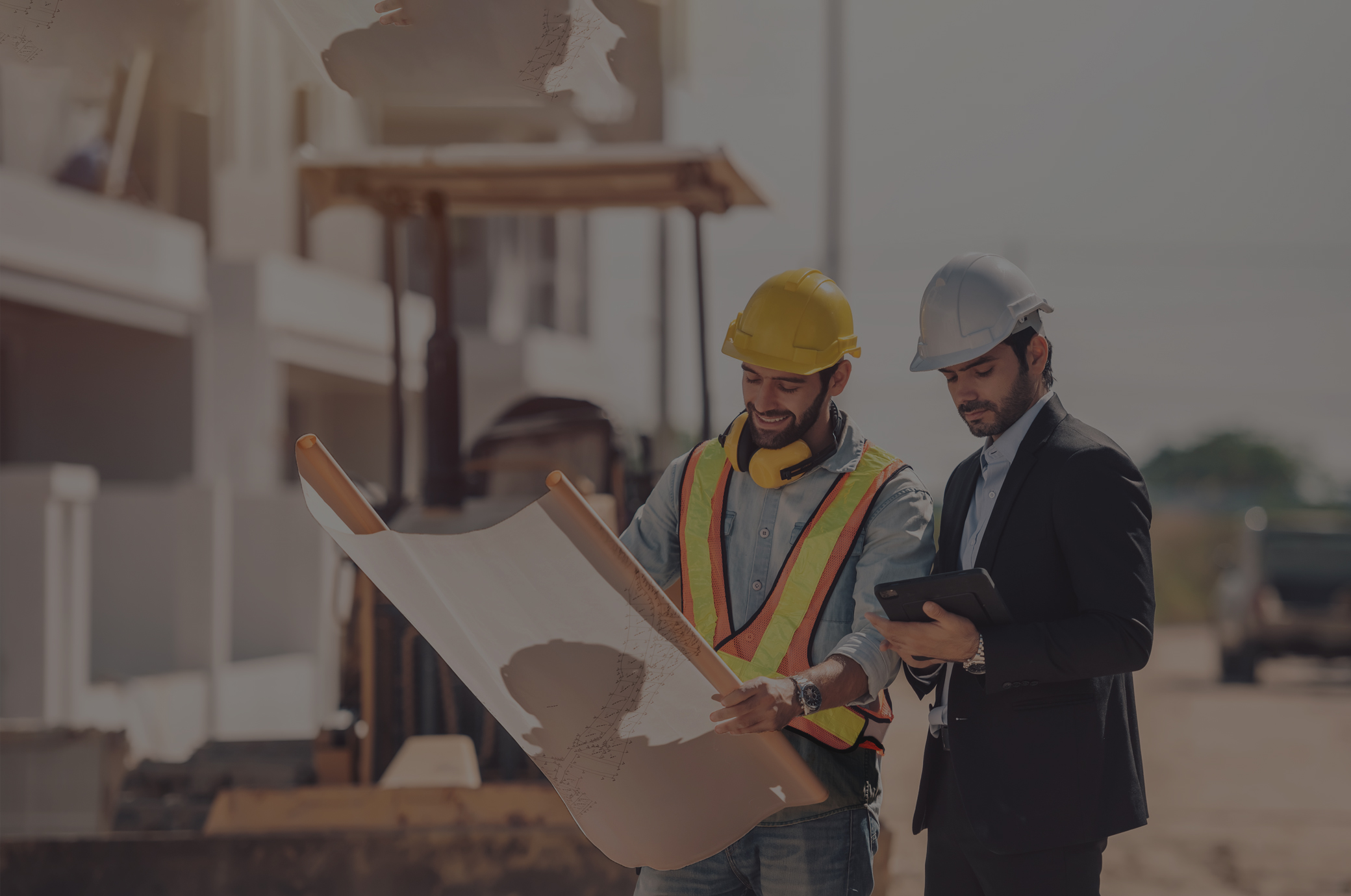 Civil Engineer with worker